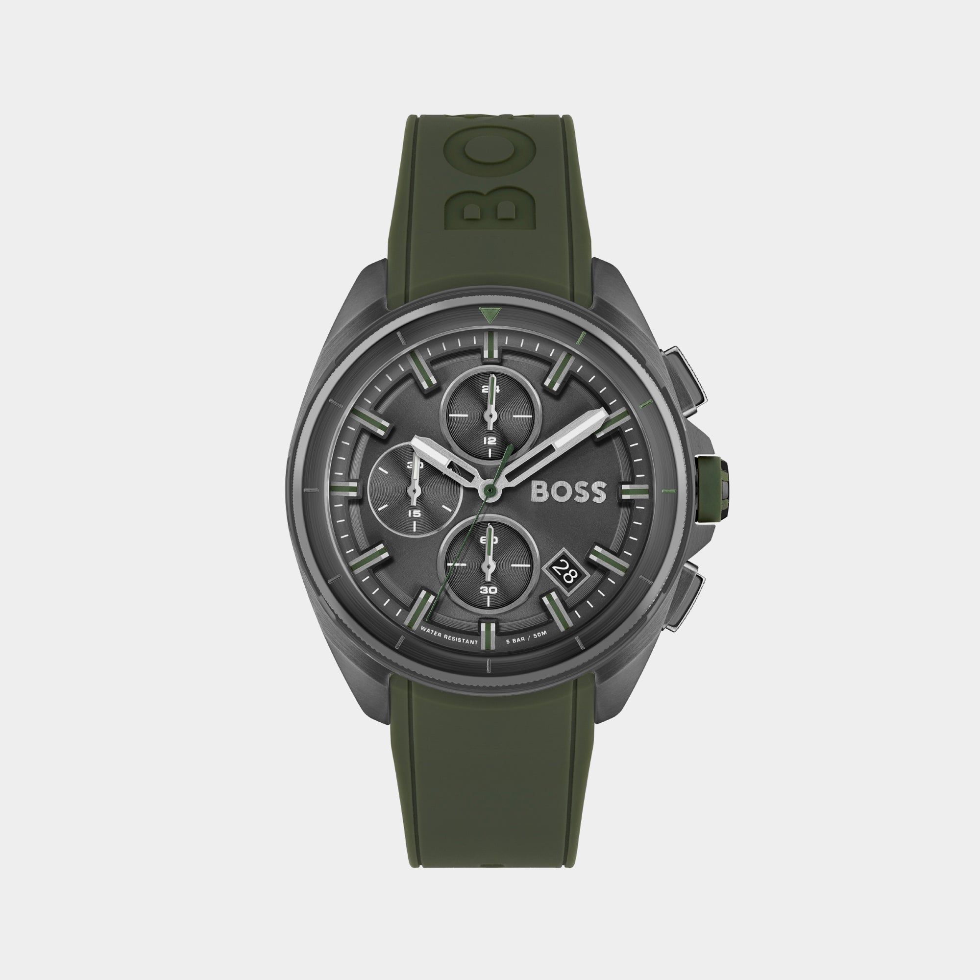 Boss Round Grey Chronograph watch