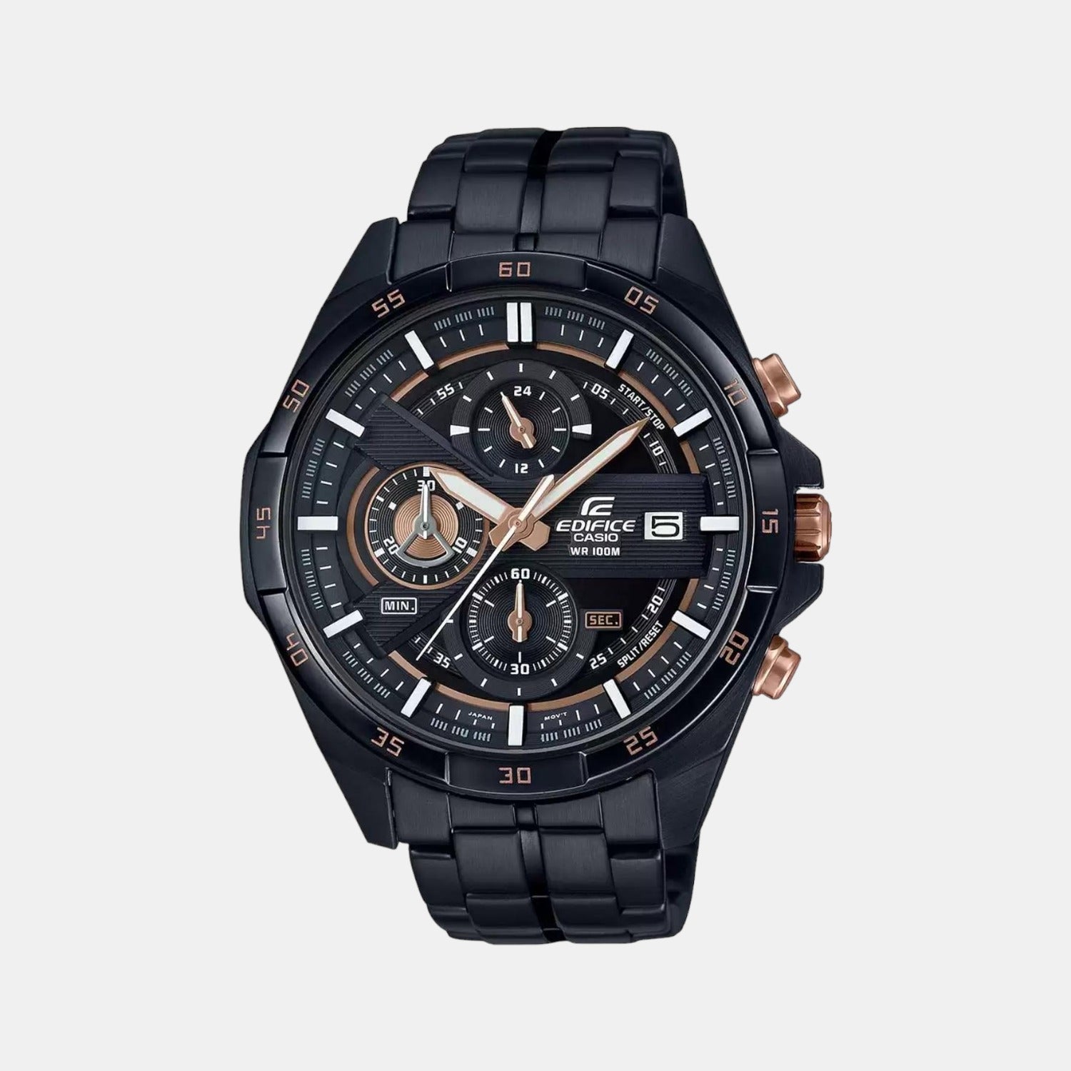 Casio Round Black Chronograph watch