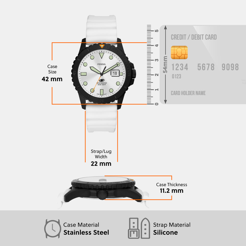 Fossil Stainless Steel Round watch