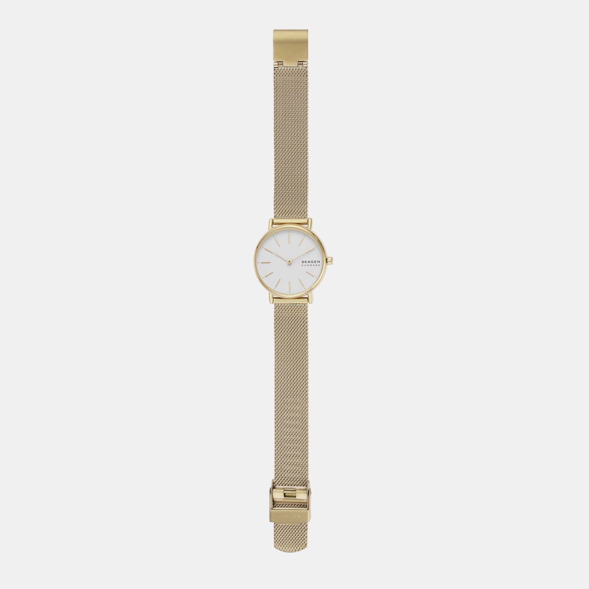 Signatur Lille Women Quartz White Dial Analog Mesh Watch SKW2693