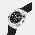 Guess Men Round Black watch