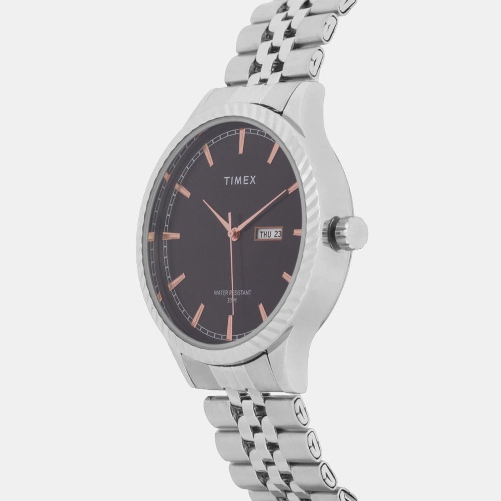Timex Men Round Black watch