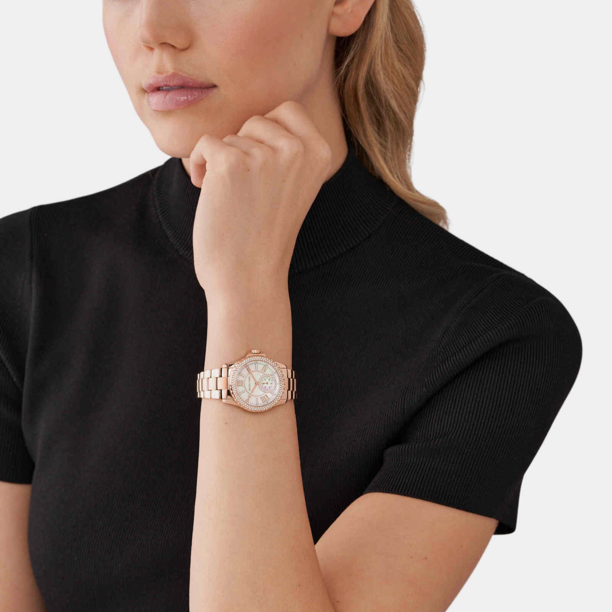 Michael Kors Women Round White watch