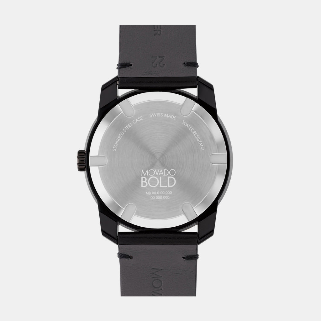 Movado Men Round Black watch