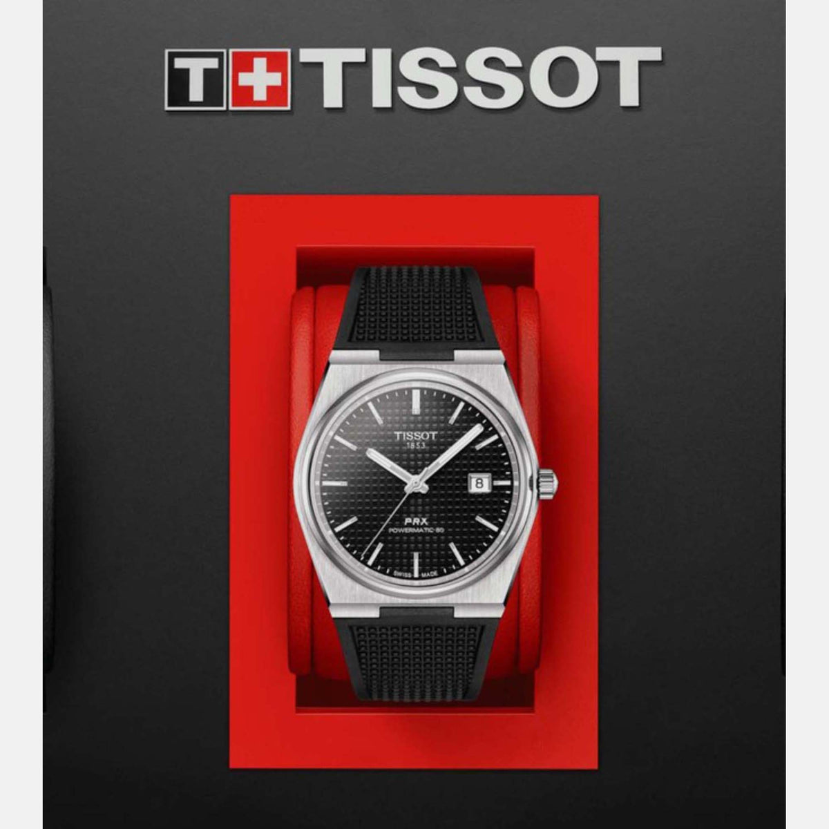 Tissot 40 mm Black Automatic watch