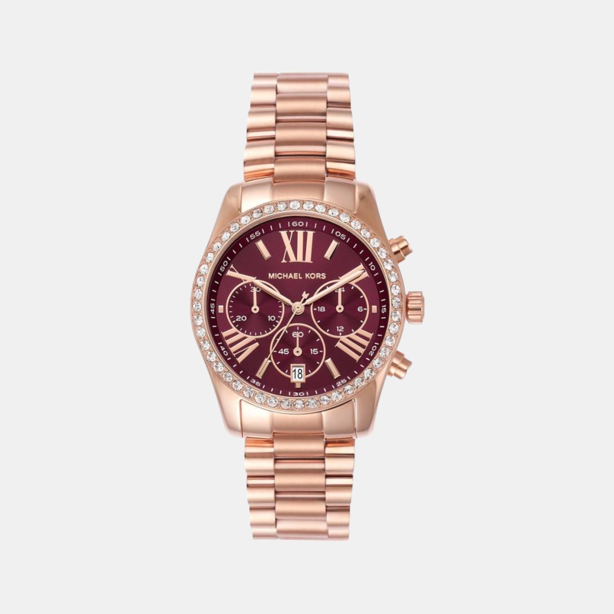 Female Stainless Steel Chronograph Watch MK7275