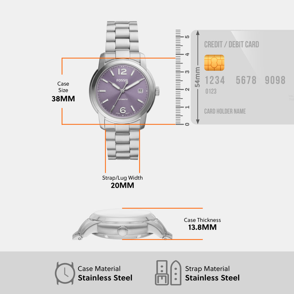 Fossil Stainless Steel Round watch