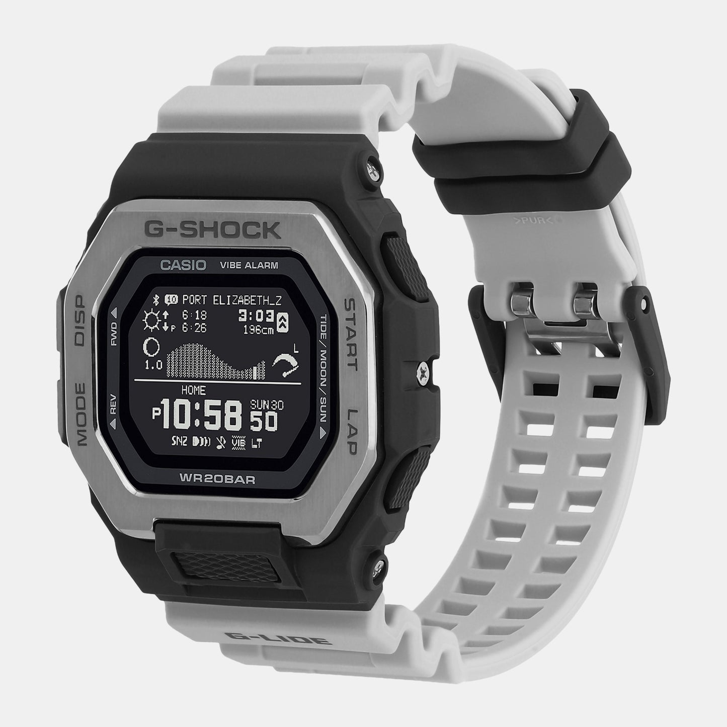 G-Shock Gray Men's Digital Resin Watch G1391 - GBX-100TT-8DR