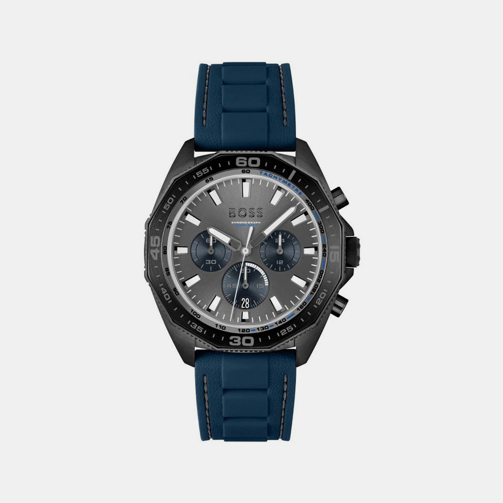 Boss Round Black Chronograph watch