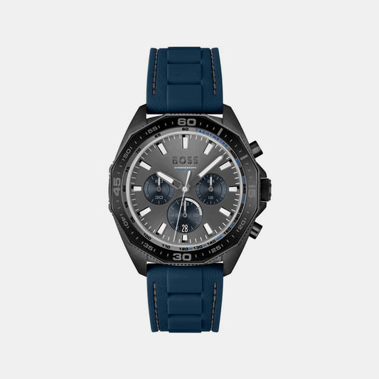 Energy Male Black Chronograph Silicon Watch 1513972