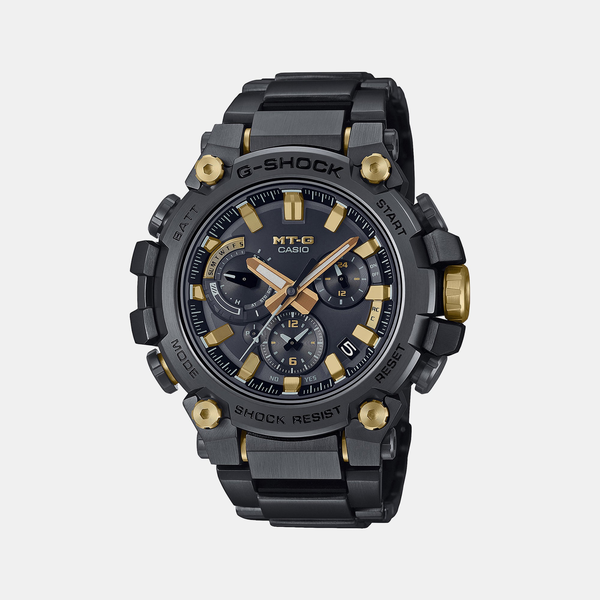 Casio G-Shock Men Quartz Black Dial Analog Stainless Steel Watch G1323 ...