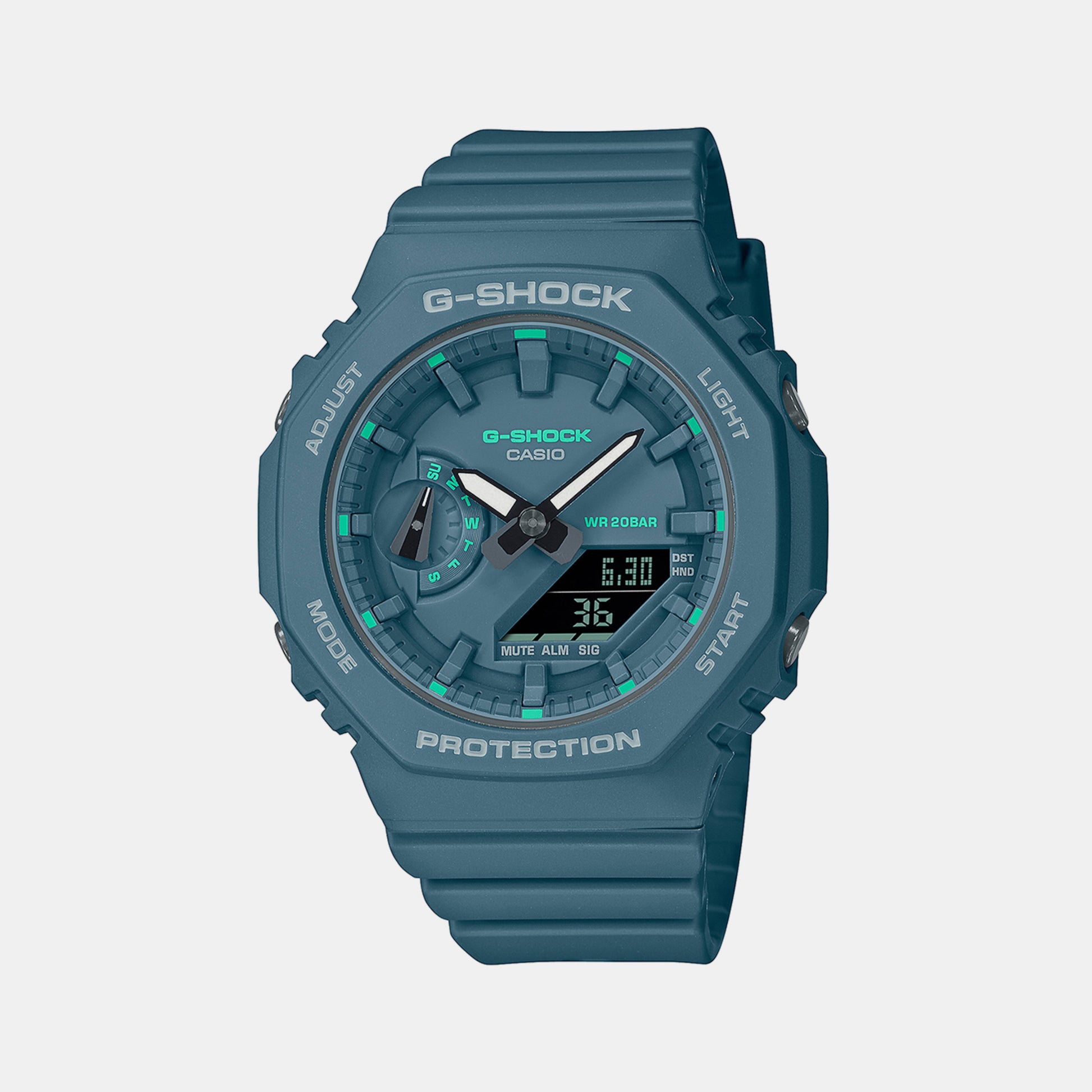 Female Blue Analog-Digital Resin Watch G1376