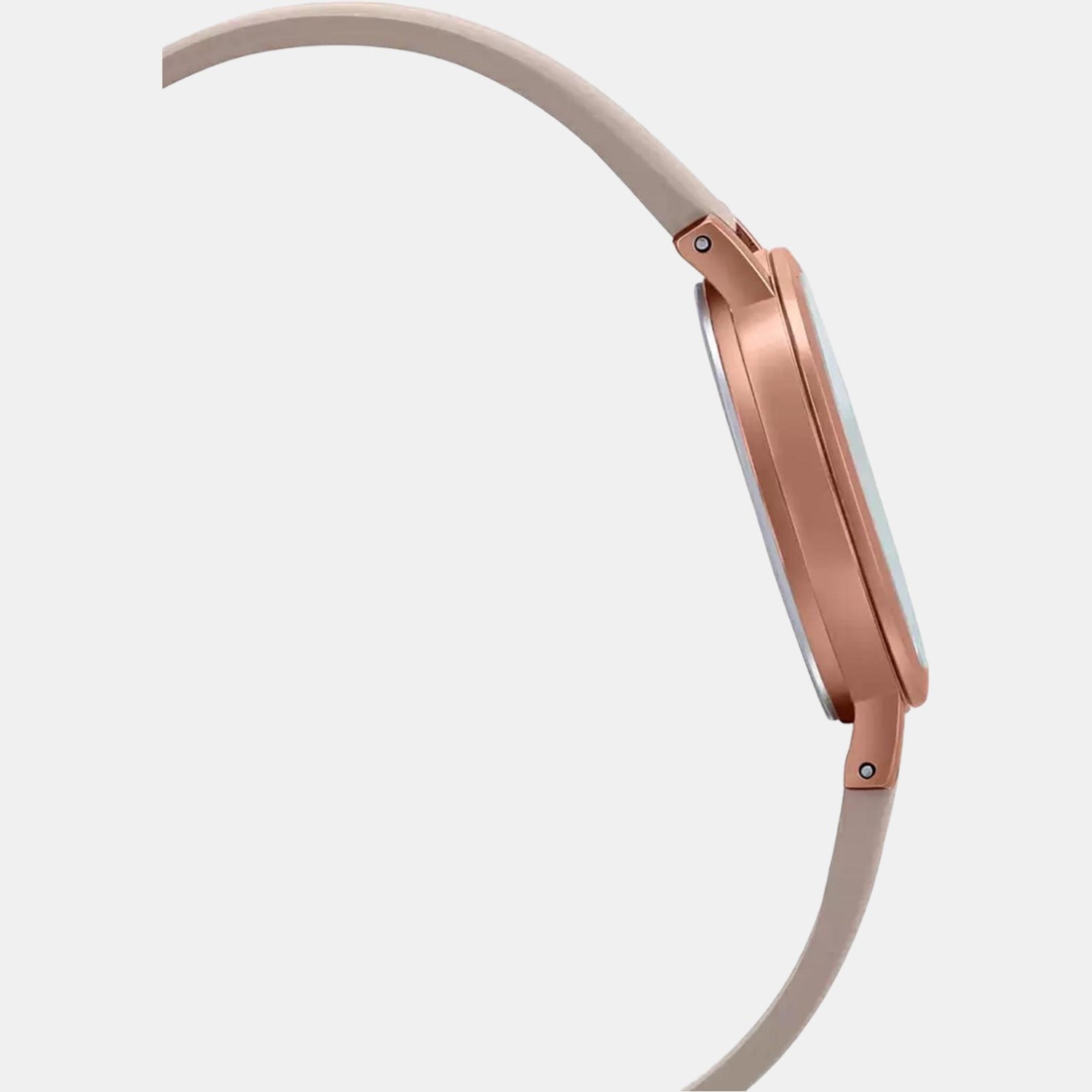 Sheen Women Quartz Rose Gold Dial Analog Leather Watch SX275