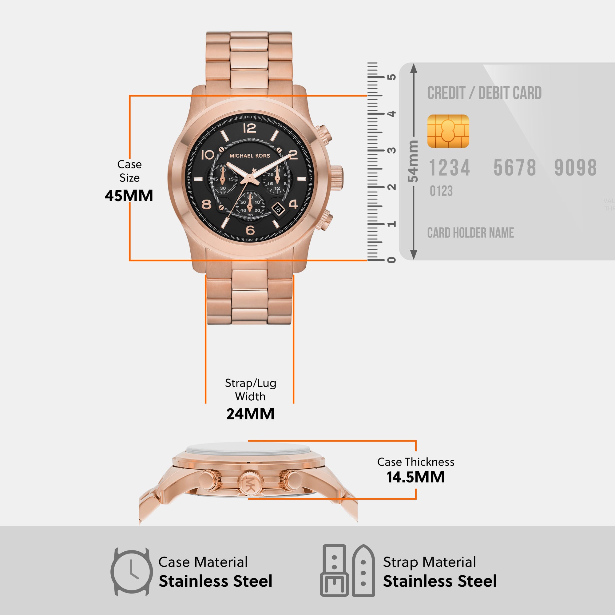 Michael Kors Round Quartz Chronograph Men watch