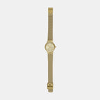Women Quartz Gold Dial Analog Stainless Steel Watch SKW3110