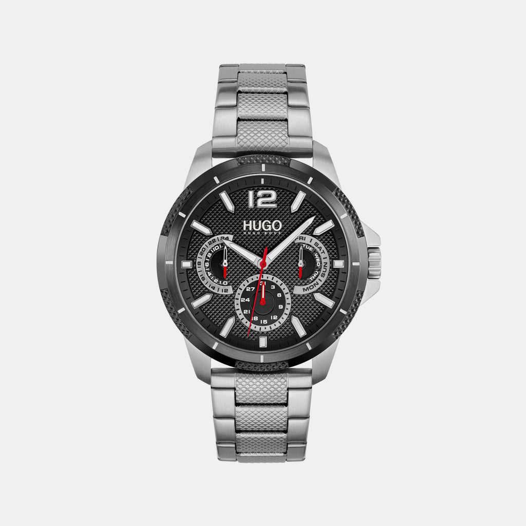 Boss Round Black Chronograph watch