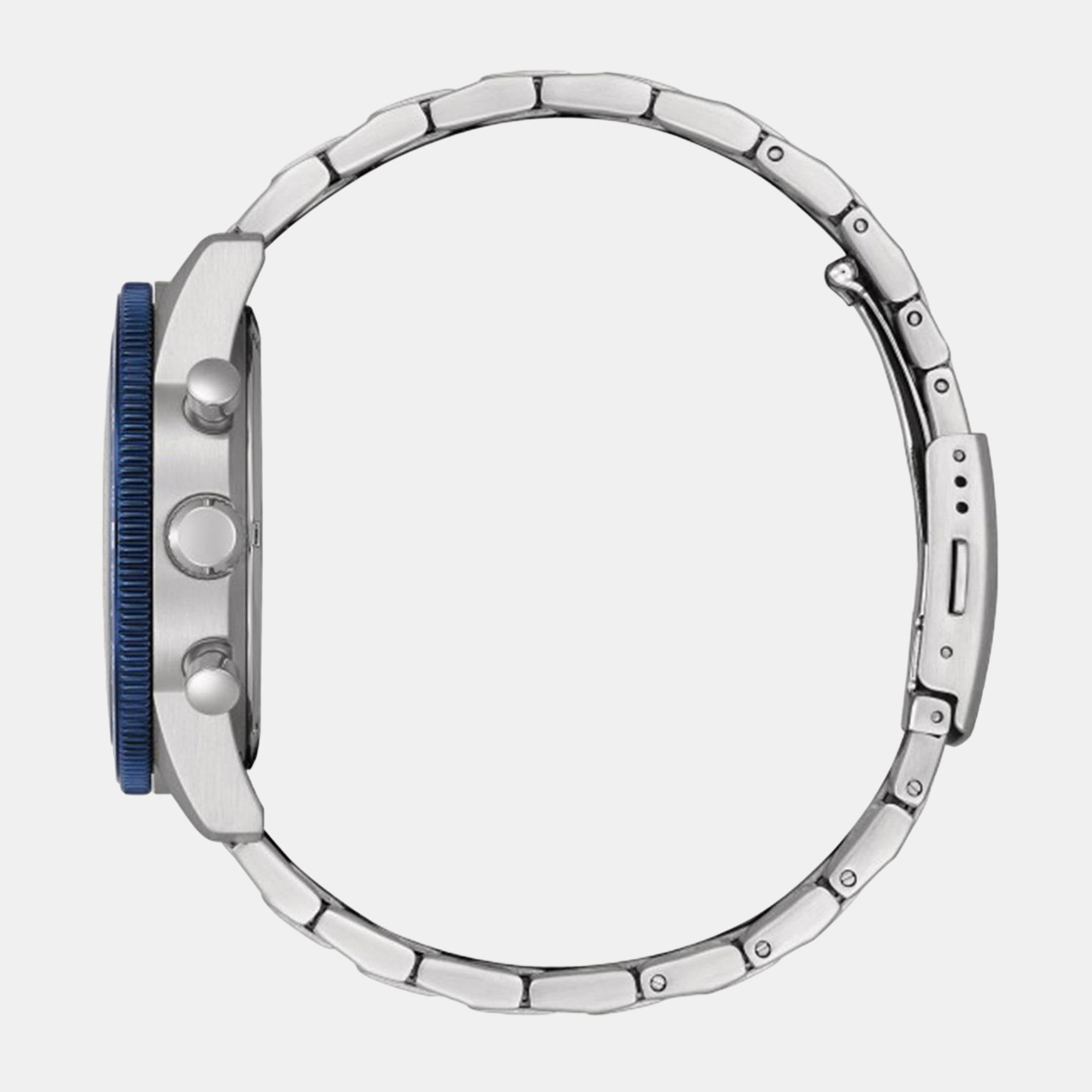 Eco-Drive Men Eco-Drive Blue Dial Chronograph Stainless Steel Watch CA4554-84L