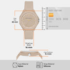 Armani Exchange Nylon Octagon watch