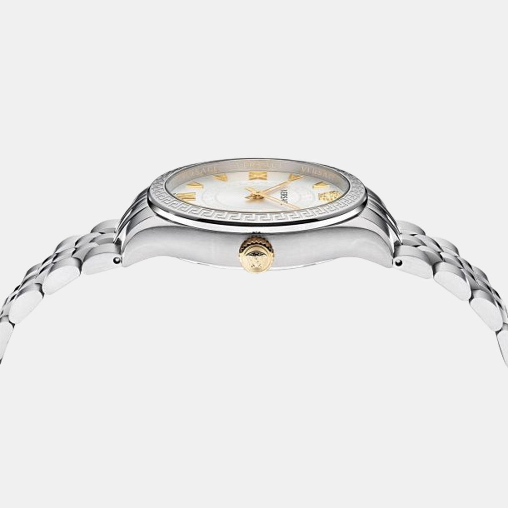 Women Quartz White Dial Analog Stainless Steel Watch VE2S00322