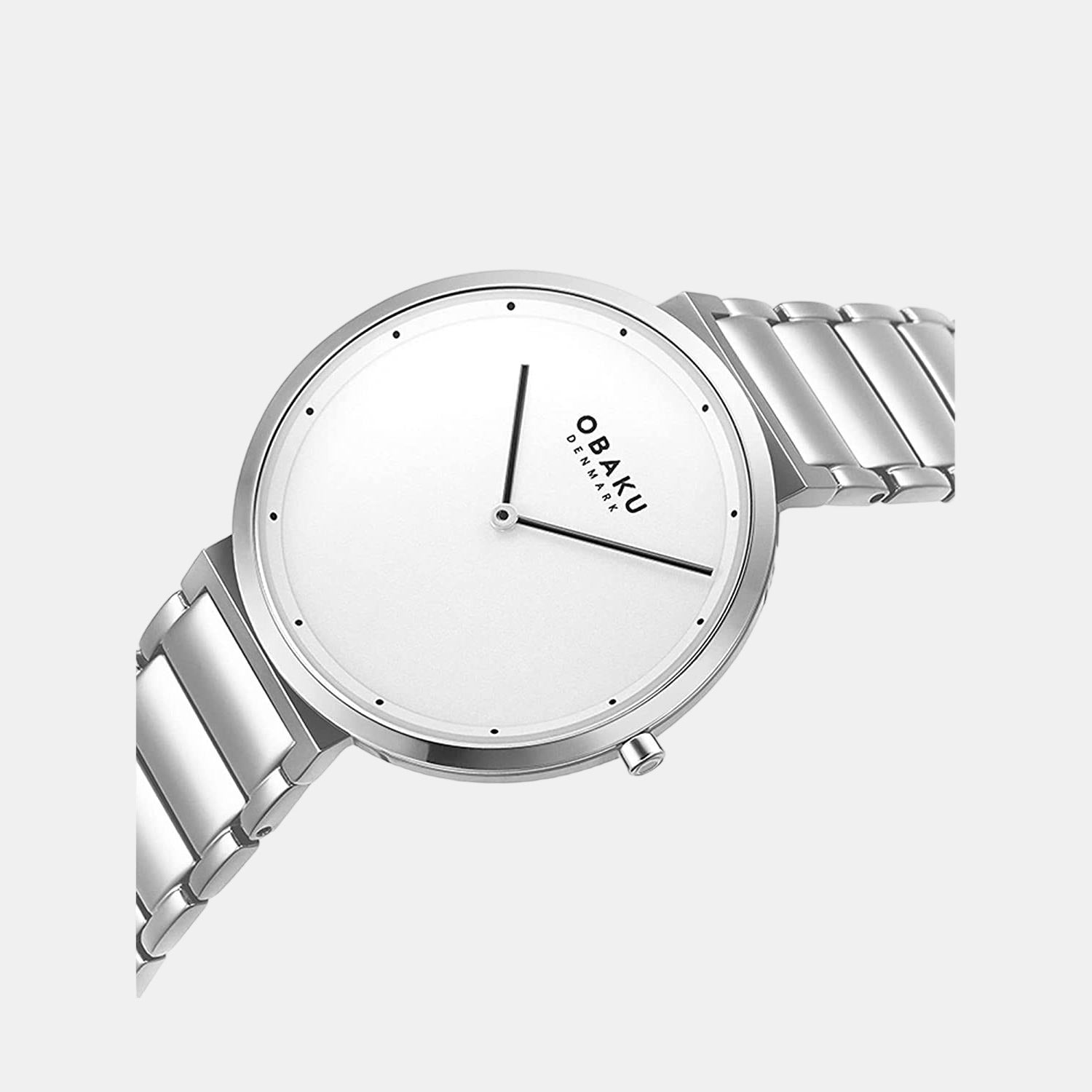 Obaku Stainless Steel Round watch