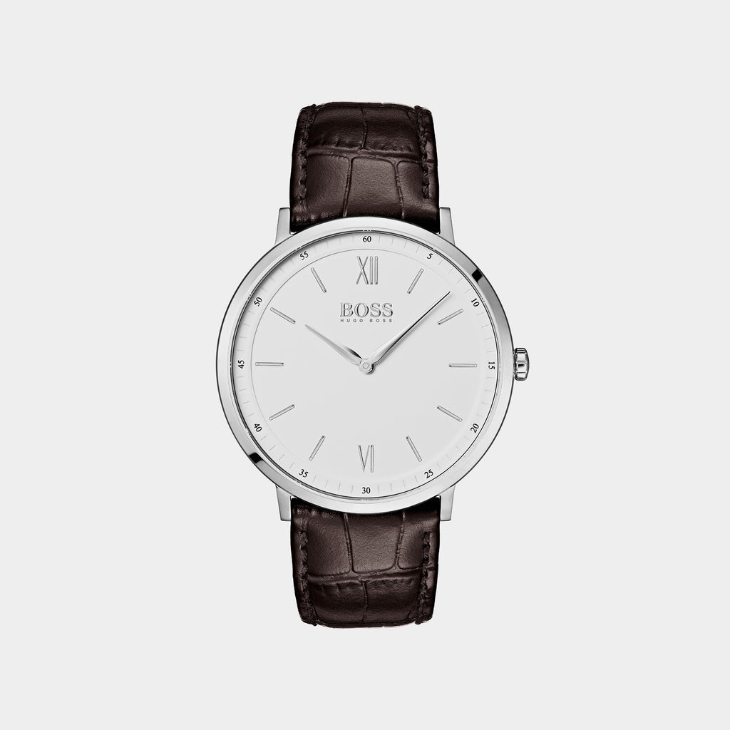 Boss Round White Analog watch