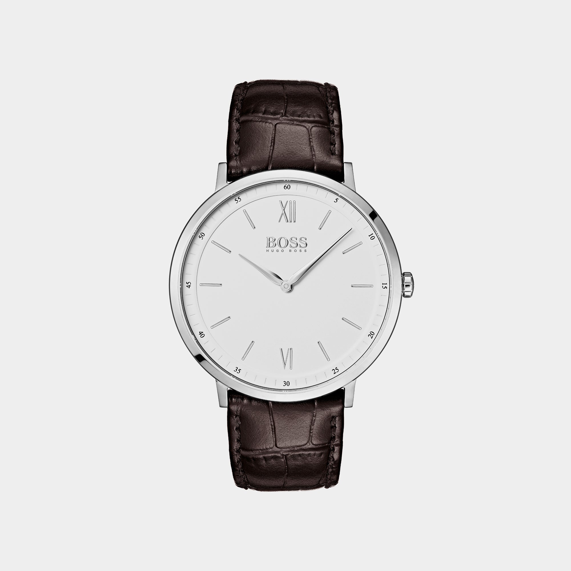 Boss Round White Analog watch