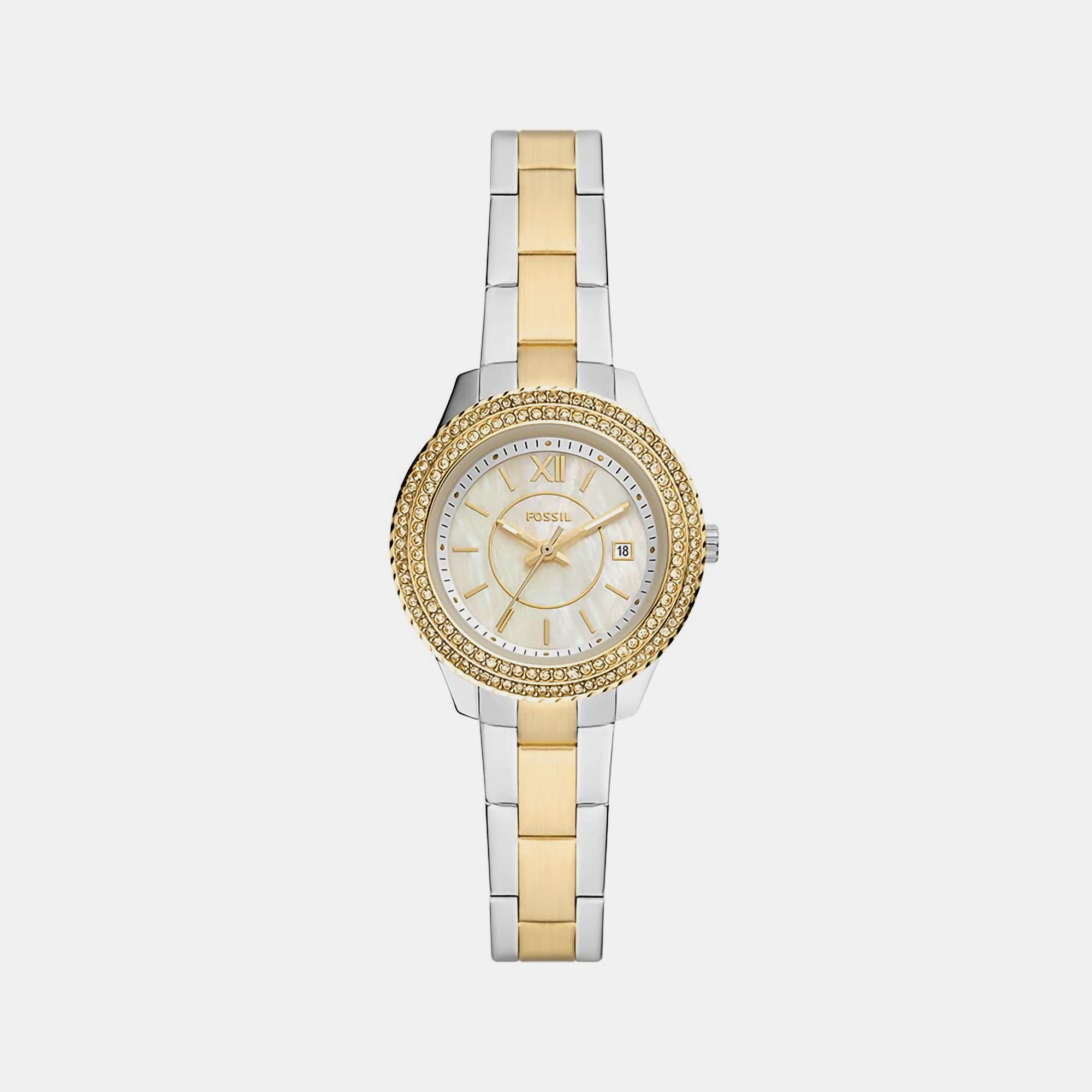 Fossil Round Mother Of Pearl Analog watch