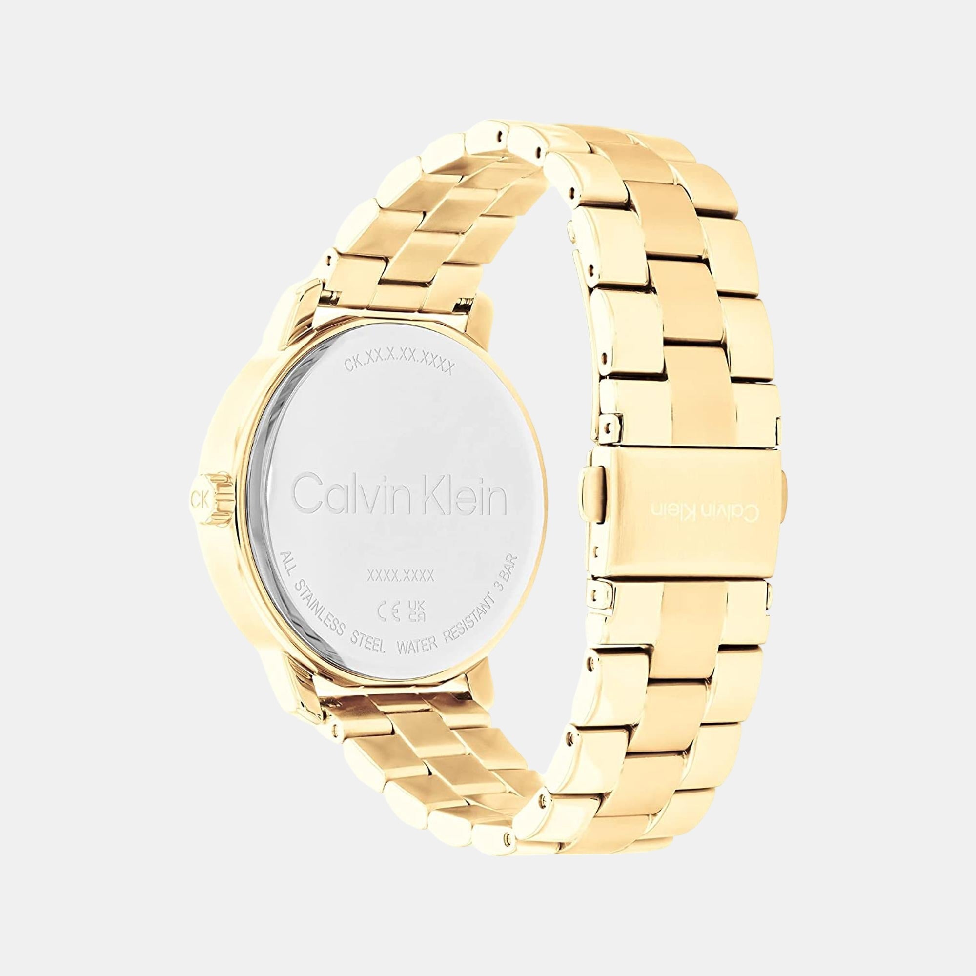 Minimalistic Women Quartz Black Dial Chronograph Stainless Steel Watch 25200177