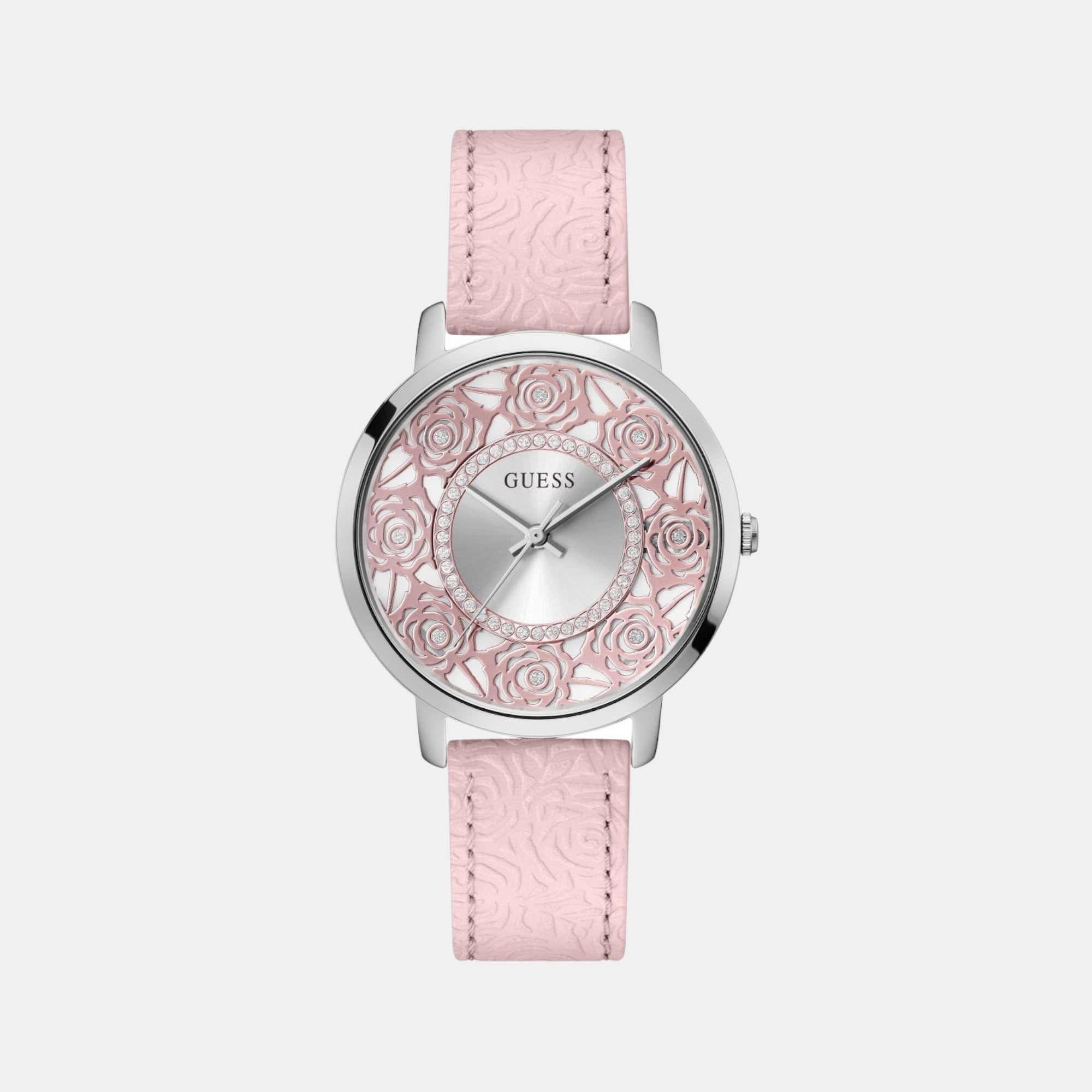 Female Analog Leather Watch GW0529L1
