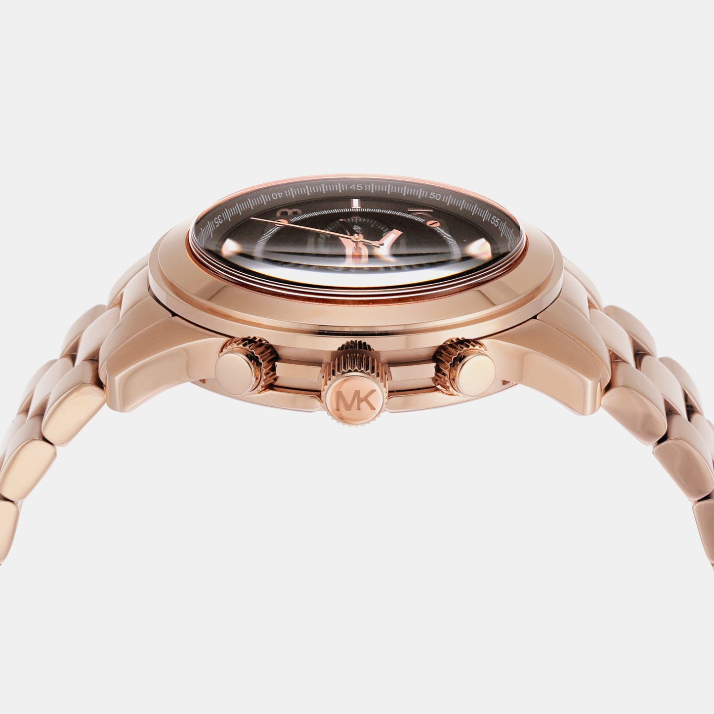 Men's Runway Chronograph Rose Gold-Tone Stainless Steel Watch MK9123