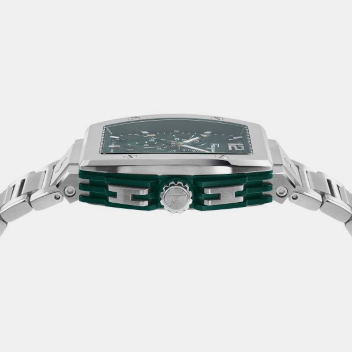 Ferragamo Stainless Steel Tonneau watch