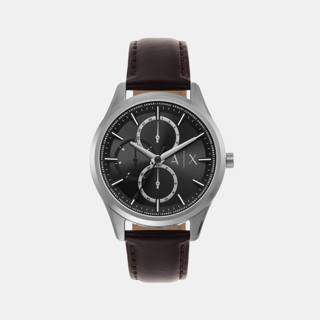 Armani Exchange Round Black Chronograph watch