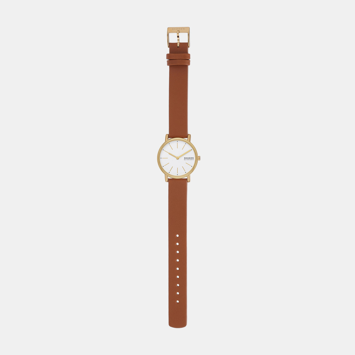 Signatur Lille Women Quartz White Dial Analog Leather Watch SKW3121