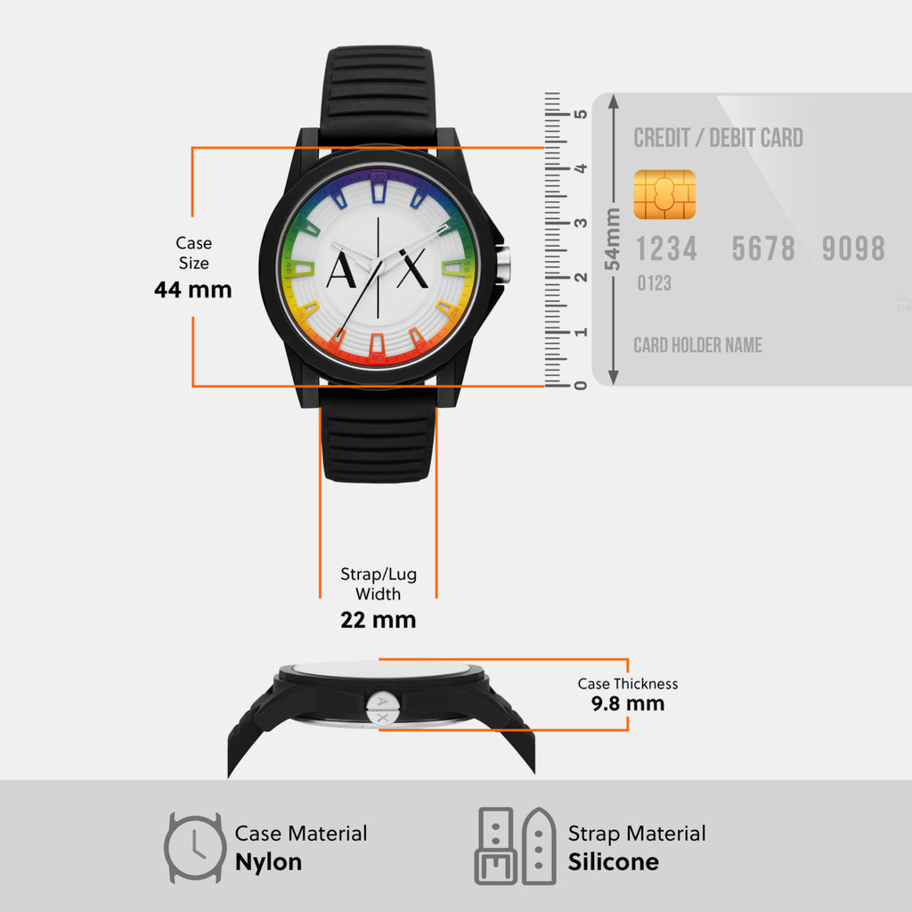Armani Exchange Nylon Round watch