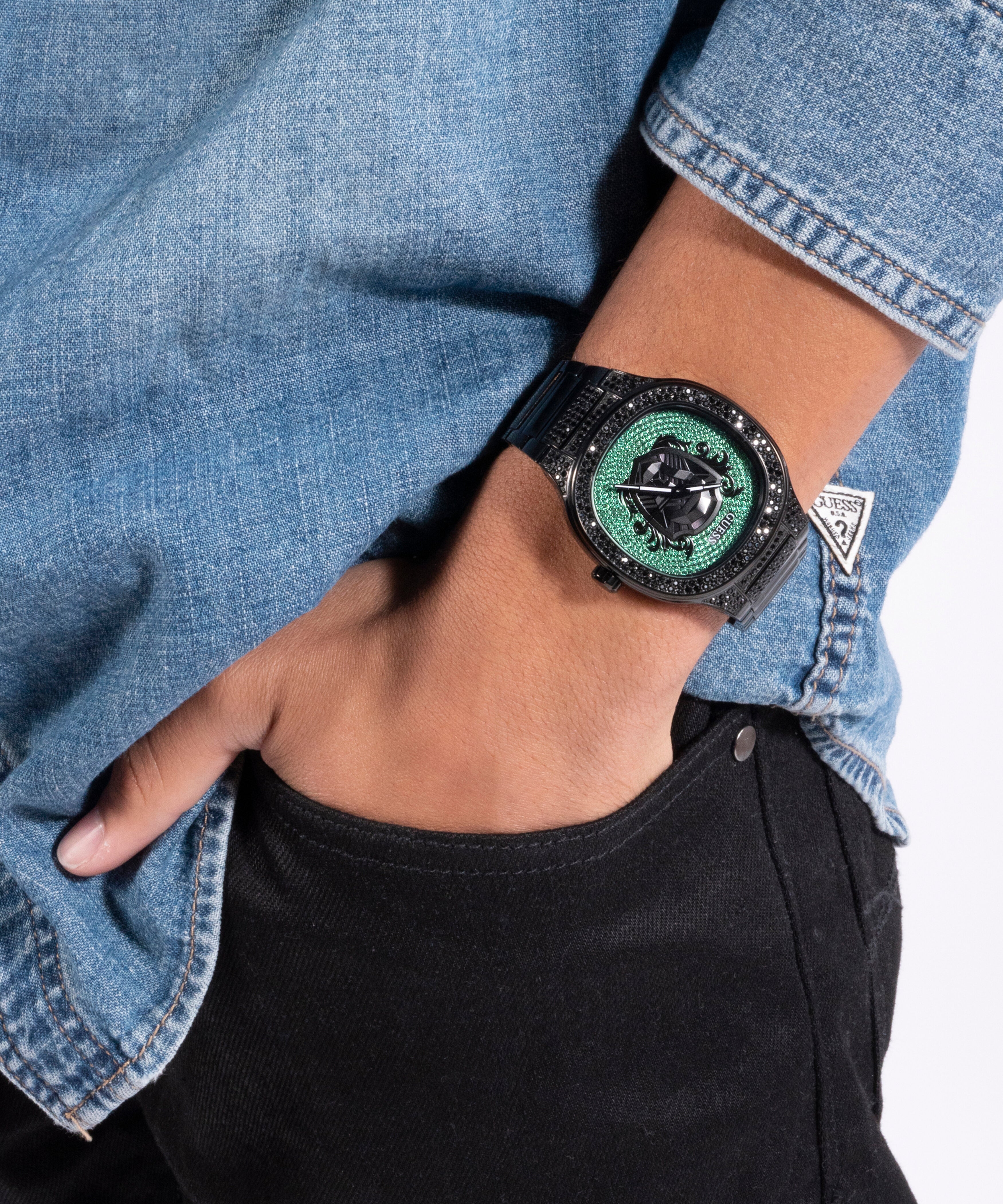 Guess Square Quartz Analog Men watch