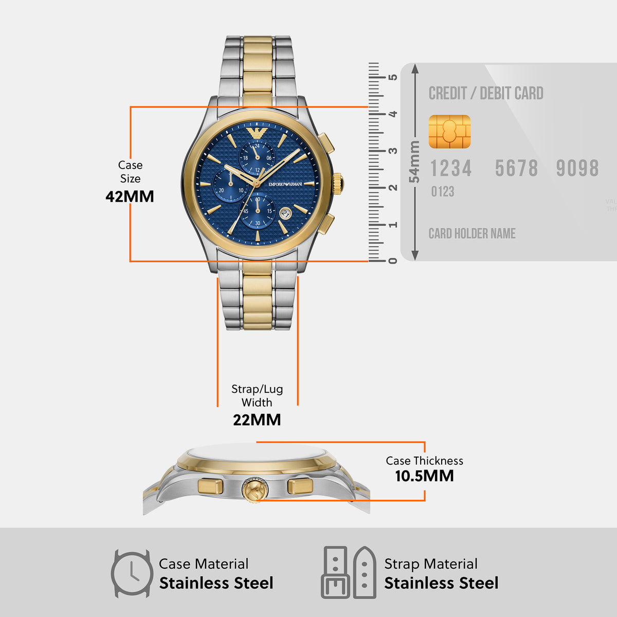 Emporio Armani 30 mm Silver Quartz watch