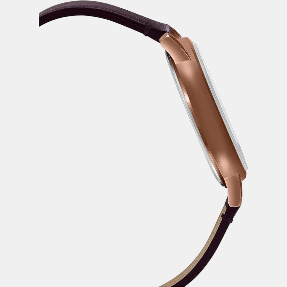 Casio Men Round Brown watch