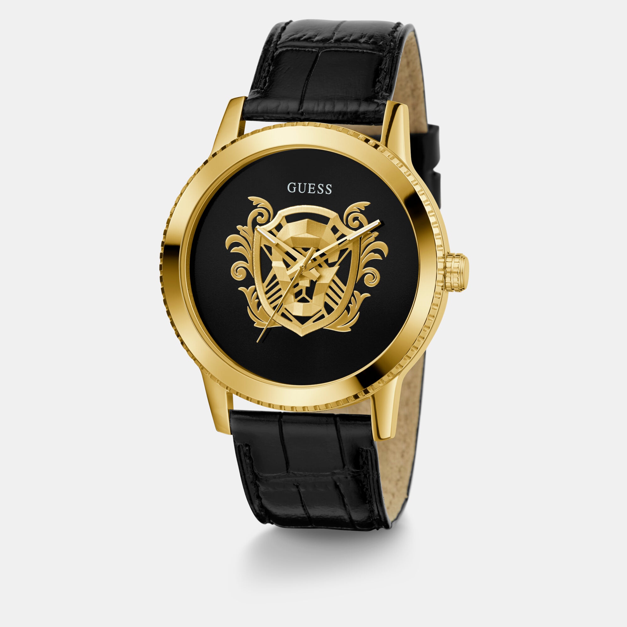 Guess Leather Black watch