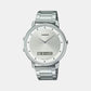 Casio Round Silver Analog-Digital watch