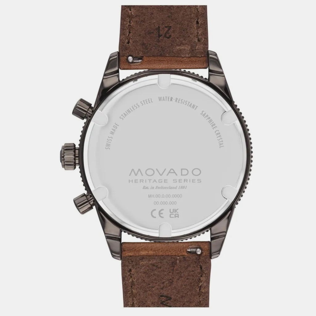Movado Men Round Black watch