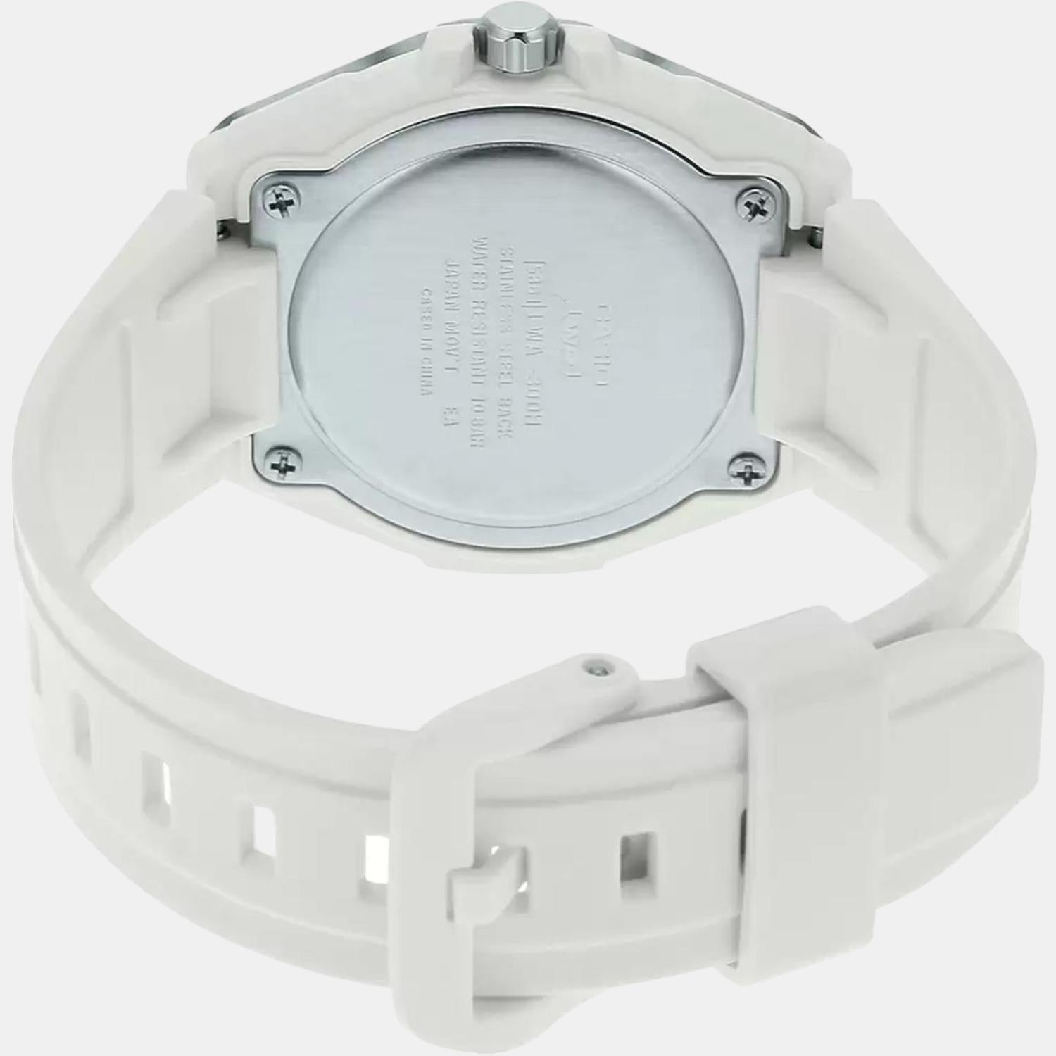 Youth Women Quartz White Dial Analog Resin Watch D221