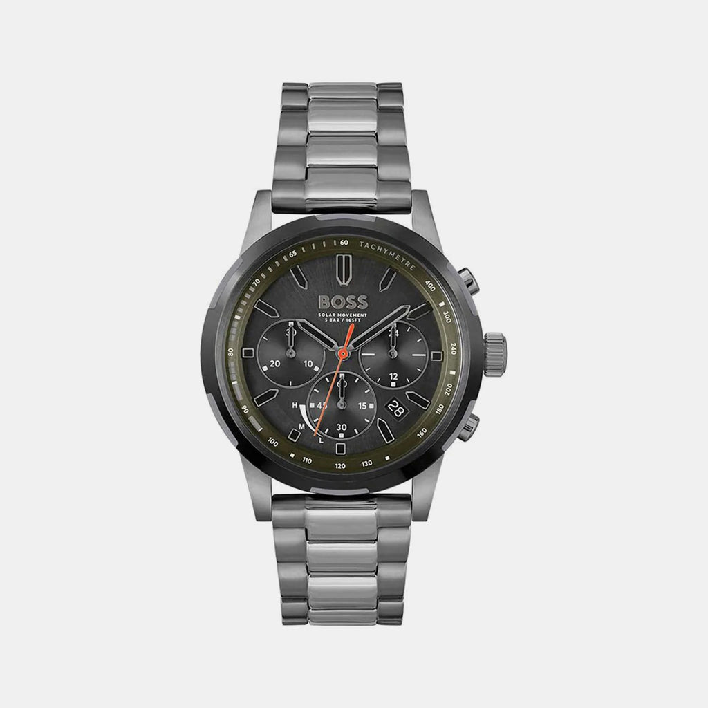 Boss Round Green Chronograph watch