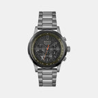 Boss Round Green Chronograph watch