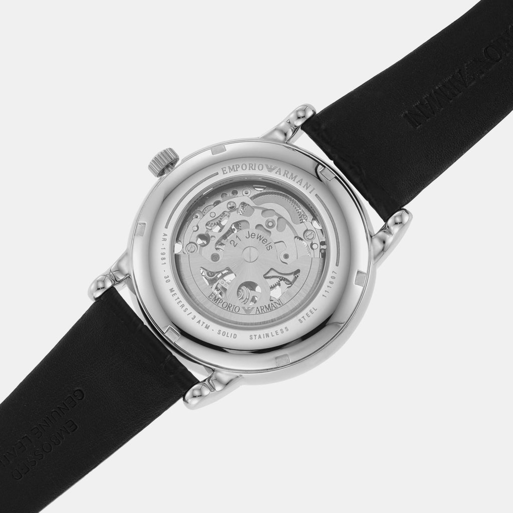 Luigi Men Automatic Grey Dial Analog Leather Watch AR1981