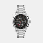 Boss Round Black Chronograph watch