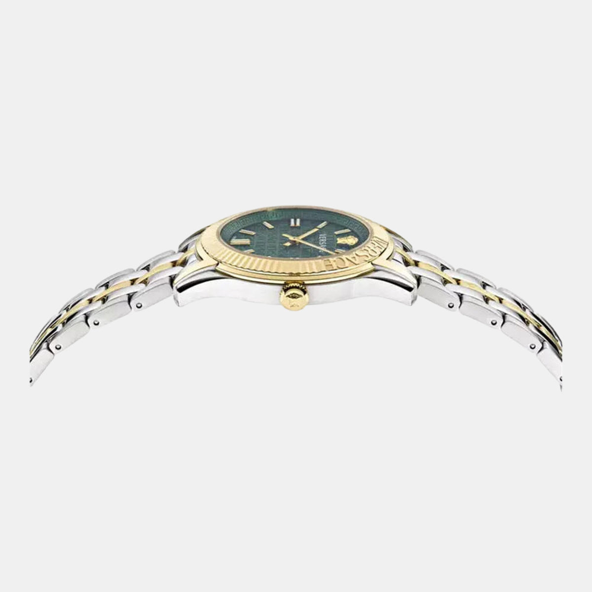 Greca Women Quartz Green Dial Analog Stainless Steel Watch VE6C00423