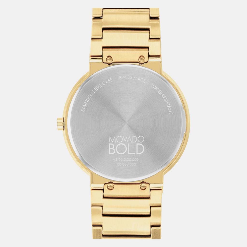 Movado Men Round Gold watch