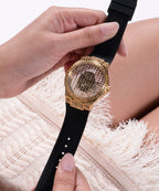 Radiance Women Quartz Clear Dial Analog Silicone Watch GW0482L1