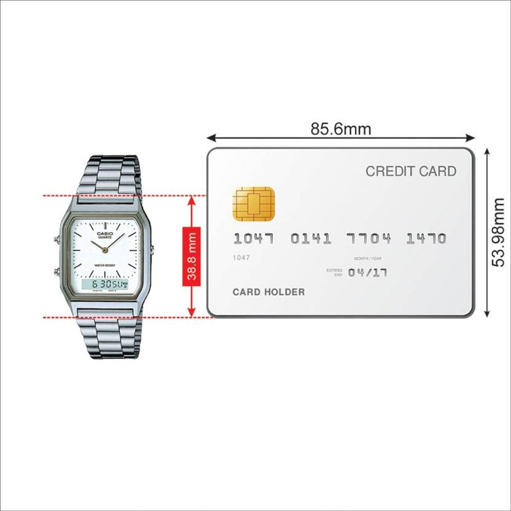 Vintage Unisex Quartz White Dial Analog Stainless Steel Watch AD03