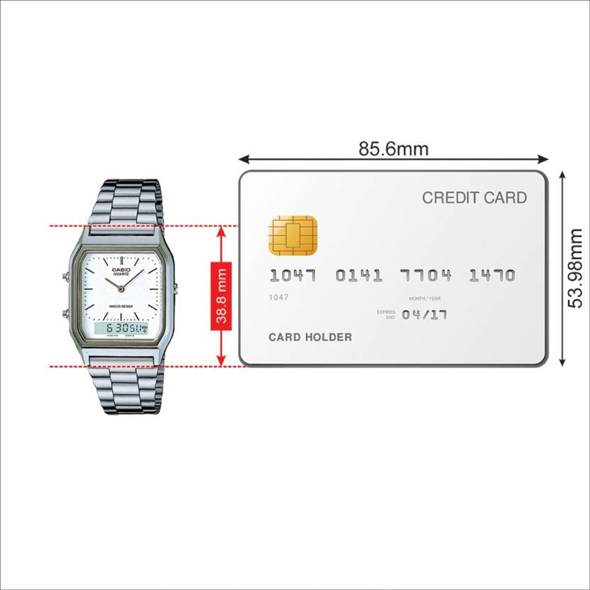 Vintage Unisex Quartz White Dial Analog Stainless Steel Watch AD03